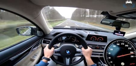 Vidéo : une BMW M760Li à 320 km/h sur l’autoroute