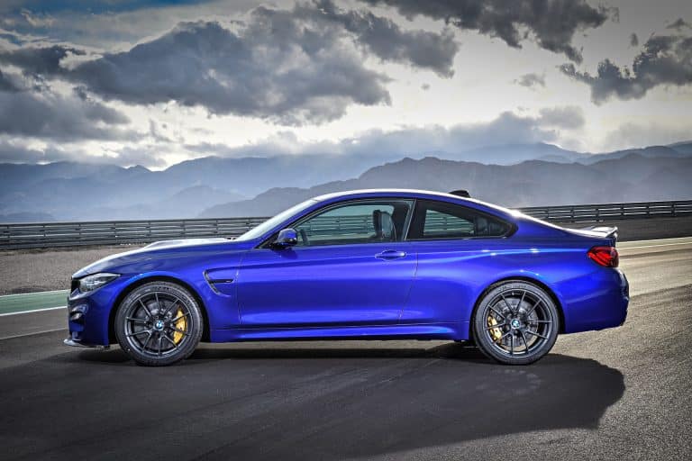 La BMW M4 « CS » repérée lors d’une séance photo