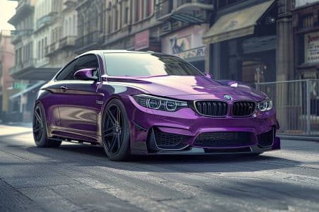Découvrez la bmw m4 twilight purple de 3d design : une bête de puissance et de style à couper le souffle