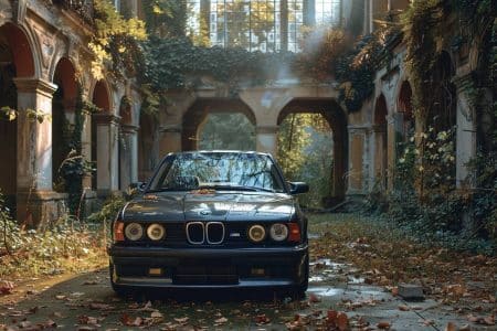Un trésor automobile oublié : découvrez le mystère de la BMW M5 E34 cachée dans un manoir