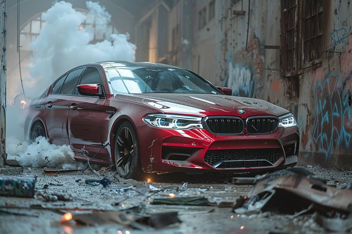 Ce moment inattendu où une BMW M5 G90 s'écrase, révélant des secrets bien gardés