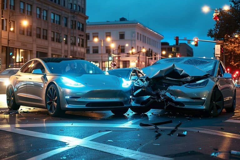 Accident catastrophique : cette Tesla sans conducteur percute violemment un autre véhicule laissant plusieurs victimes en grave danger