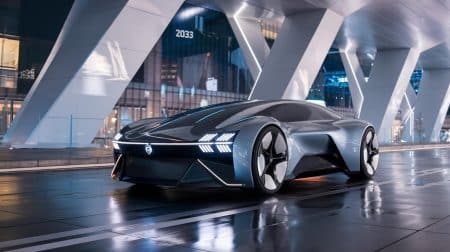 2050 chevaux et volant holographique : cette voiture de 2073 redéfinit le futur de l'automobile