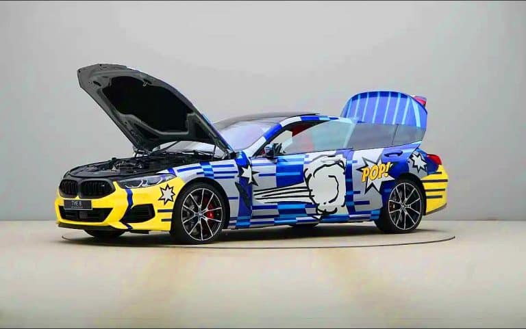 Cette BMW 8 Series, peinte à la main par Jeff Koons, sublime l&rsquo;art automobile en 523 chevaux éblouissants