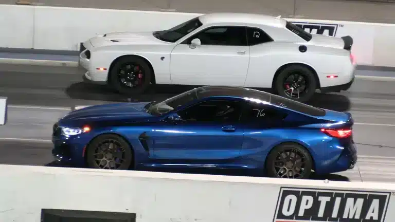Dodge Hellcat vs BMW M8 : ce duel explosif prend une tournure totalement imprévisible pour des raisons surprenantes