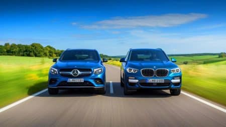 La bataille des titans : ce Mercedes GLC EQ surpuissant défie le BMW iX3 dans une révolution électrique inédite