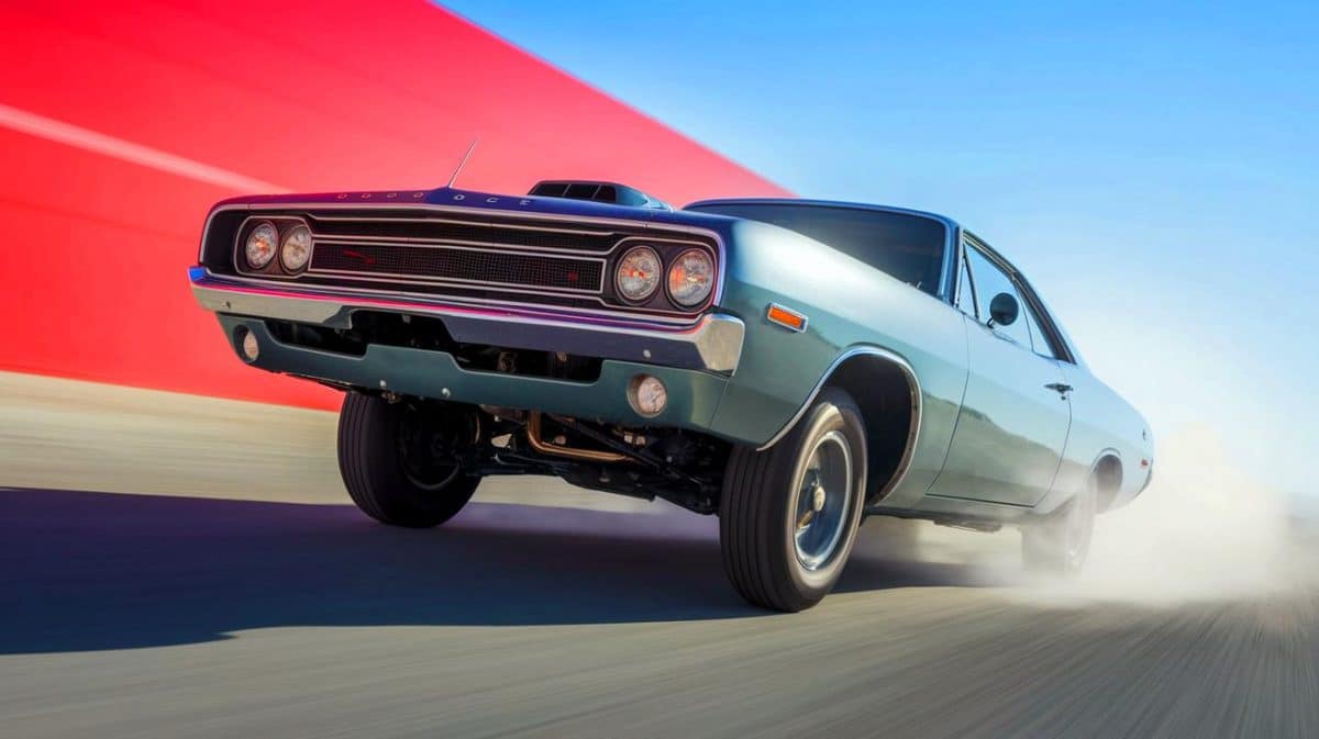 « Un coup de tonnerre sur l’asphalte » : ce muscle car Dodge réalise des wheelies historiques