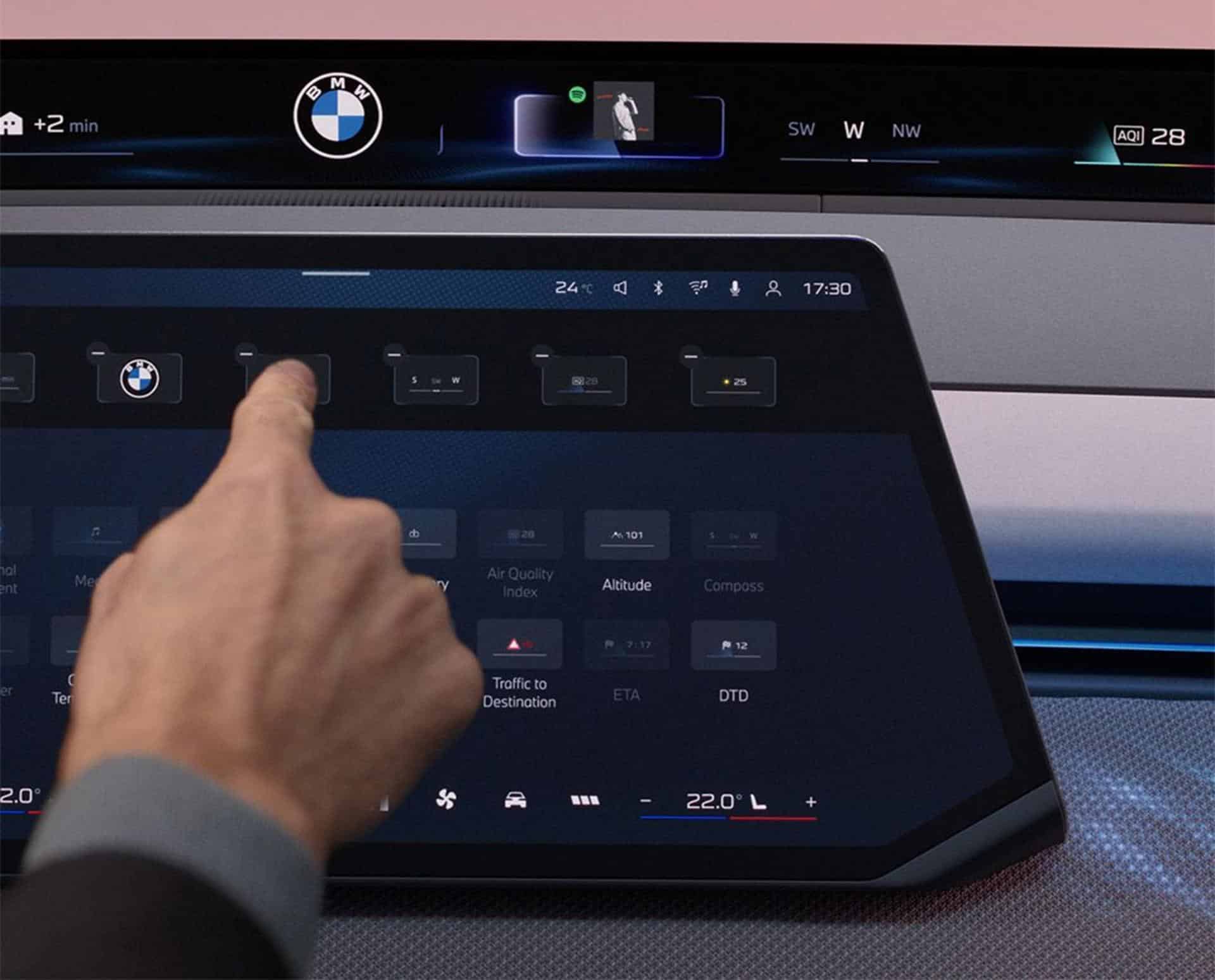 BMW affirme avoir mis beaucoup d'efforts pour développer un système de design simple et cohérent pour sa vaste gamme d'éléments d'interface utilisateur.