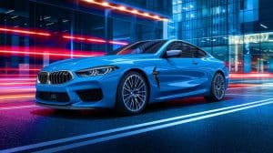 Illustration de l'exploration des options BMW avec un budget de 20 000 euros (création par IA, illustration non réaliste). Crédit : Ideogram.