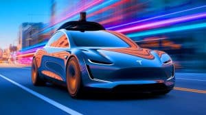 Illustration de l'ascension spectaculaire du cours de l'action Tesla grâce à des avancées réglementaires et stratégiques (création par IA, illustration non réaliste). Crédit : Ideogram.