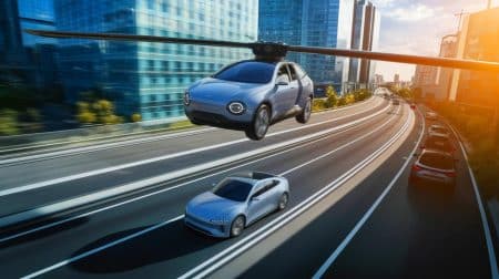 « Un bond aussi audacieux qu’un saut de kangourou » : cette voiture volante révolutionnaire survole une automobile et marque l’histoire du transport