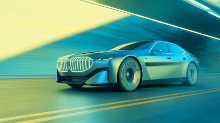 Illustration de la collaboration entre BMW et DeepDrive sur le moteur électrique à double rotor. Image réalisée par IA.