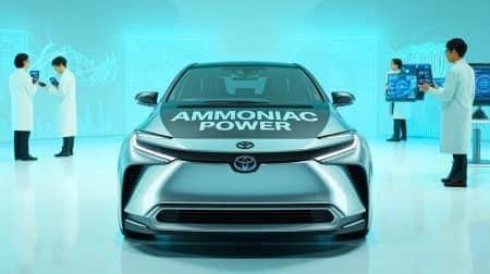 Illustration de moteur à l'ammoniac de Toyota