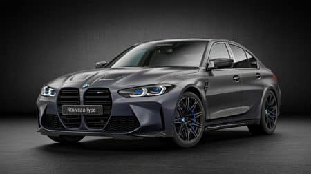 Illustration de la prochaine génération de la BMW M3 avec ses motorisations électrique et essence innovantes