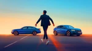Illustration de l'attrait durable de BMW et du retour des propriétaires pour le plaisir de conduite et la personnalisation. Image réalisée par IA.