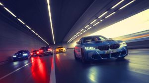 Illustration du prototype électrique de BMW M avec quatre moteurs