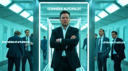Illustration de la bataille juridique autour des données d'accidents de l'Autopilot de Tesla