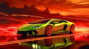 Illustration de la Lamborghini Temerario avec un moteur V8 fonctionnant au carburant synthétique