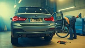 Illustration de la BMW M2 CS sur un circuit, illustrant sa puissance et son design dynamique