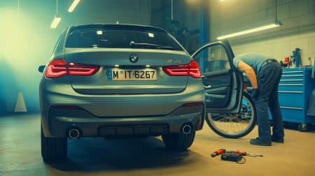 Illustration de la BMW M2 CS sur un circuit, illustrant sa puissance et son design dynamique