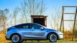 Illustration de Tesla Model Y immobilisées en France en attente de validation pour le bonus écologique