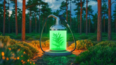 Illustration de la production de bioéthanol à partir de pin des Landes par Ryam à Tartas.