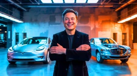 Illustration de la stratégie d'électrification mesurée de Mazda, mettant en avant le moteur rotatif, générée par intelligence artificielle.