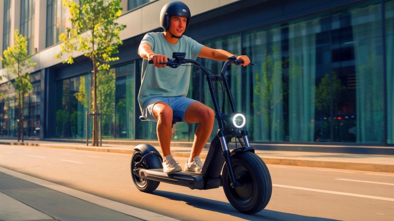 La vitesse folle qui défie l&rsquo;entendement : 198 km/h atteints sur cette « trottinette » électrique modifiée, la sécurité routière sous le choc
