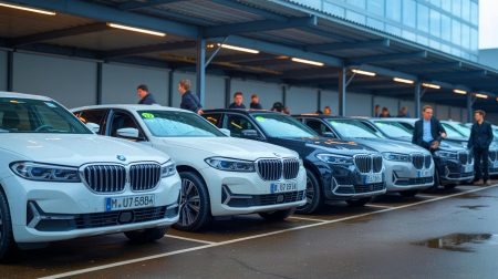 Illustration de la dépréciation des modèles BMW sur le marché automobile, générée par intelligence artificielle.