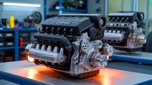 Illustration de l'iconique moteur N52 de BMW