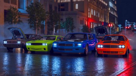 Illustration de voitures emblématiques de la saga Fast and Furious, générée par intelligence artificielle.