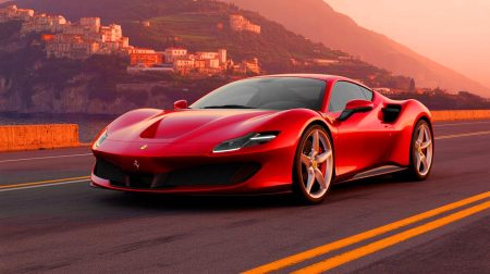 Illustration de la Ferrari Amalfi, un coupé alliant élégance et performance.