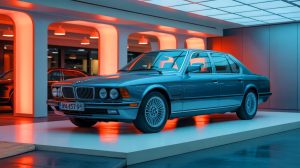 Illustration de la nouvelle BMW Série 5 Legacy Edition destinée au marché canadien, générée par intelligence artificielle.