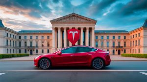 Illustration de la mise en cause de Tesla France pour ses pratiques commerciales liées à la conduite autonome.