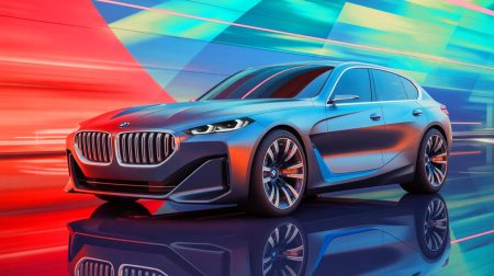 Illustration de la fusion audacieuse du design entre le coupé Z4 et le SUV X5 par BMW en 2004.
