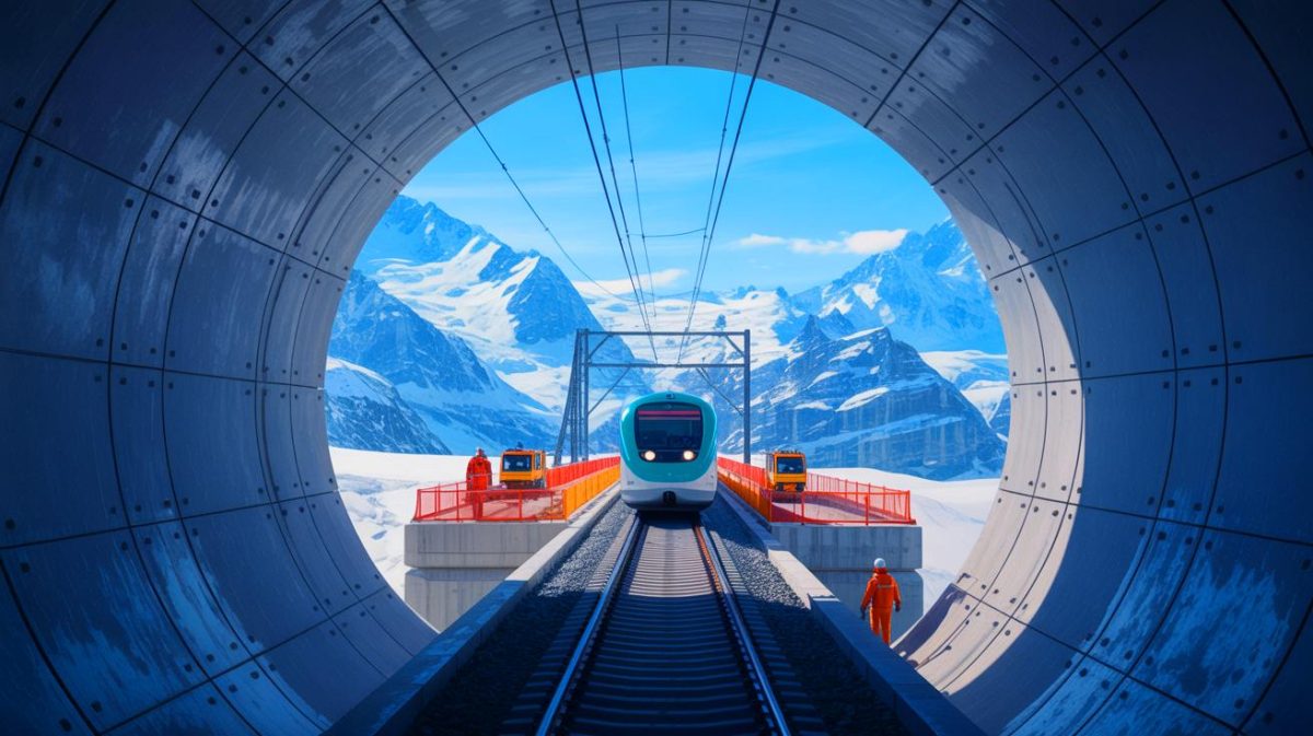 « Ce tunnel français va écraser tous les records » : la Suisse humiliée par le projet de 75 km qui bouleverse l’Europe sous les Alpes Illustration de l'impact du tunnel de base du Gothard sur le transport ferroviaire entre Zurich et Milan.