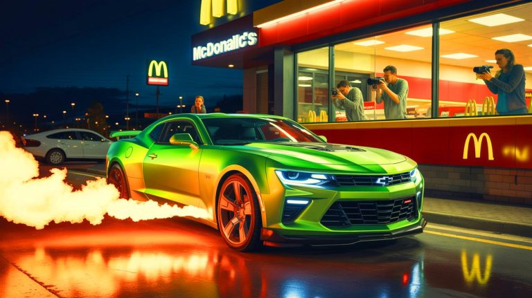 Pour les témoins, « sa Camaro à turbine a mis le feu au drive » : la scène hallucinante d’un McDonald’s de Floride fait le tour du web