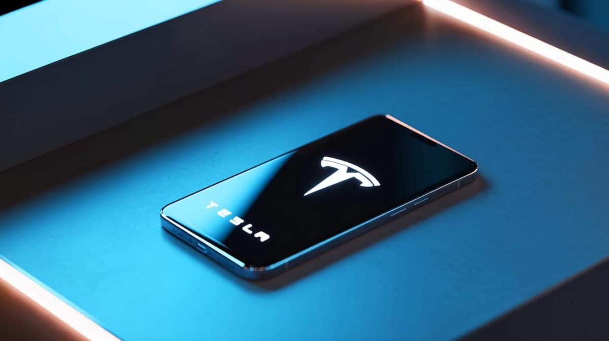 Illustration de l'annonce d'un téléphone à 100 euros par Elon Musk, capable de se connecter aux satellites.